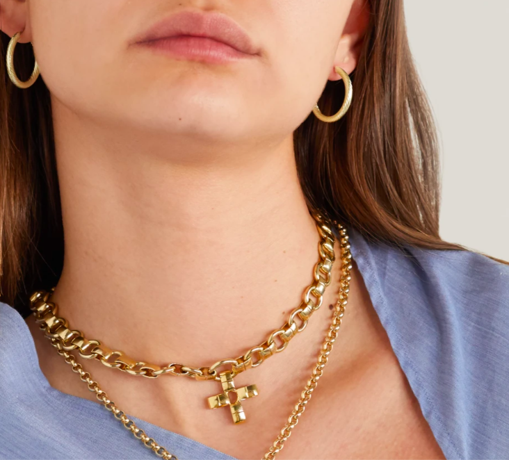 Laura Lombardi Gold-plated hoop earrings