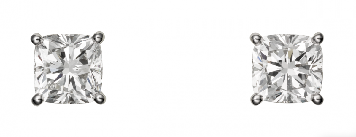 Cartier 1895 diamond stud earrings 