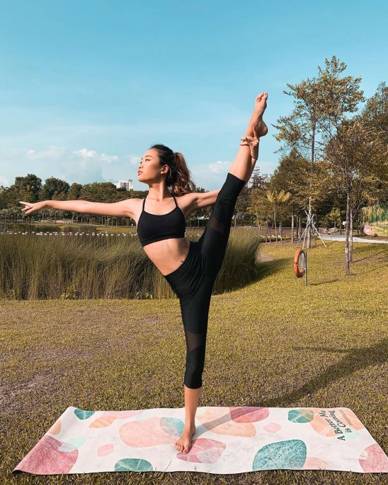Pretty yoga exercise mats Singapore