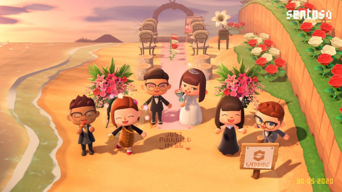 Wedding aisle in Sentosa Crossing