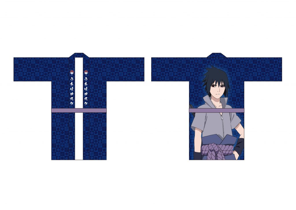 blue yukata at Naruto-themed room Hokage's Villa