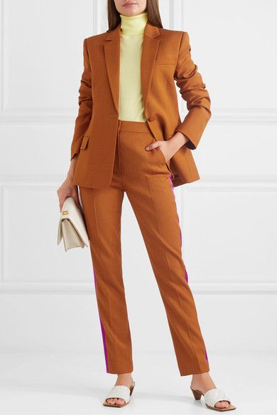 Burnt orange tapered pants