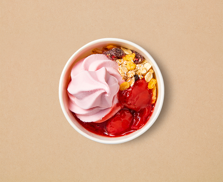 Plant-based strawberry sundae at IKEA Harajuku