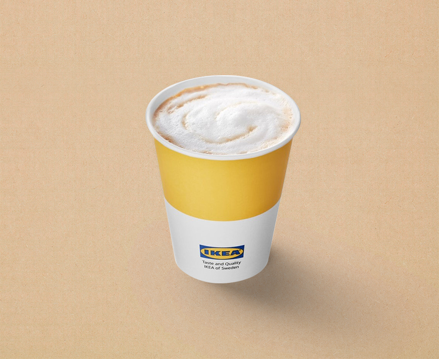 IKEA latte with oat milk at IKEA Harajuku