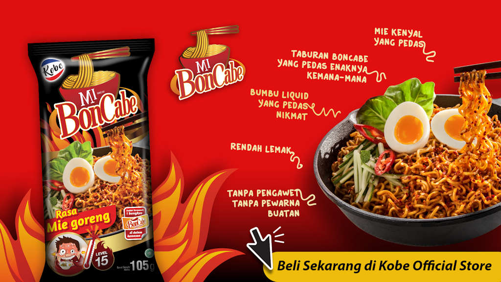 BonCabe Level 15 Instant Noodles Mie Goreng