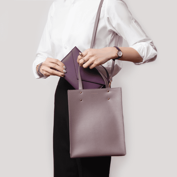 FIBRENO tote bag in purple