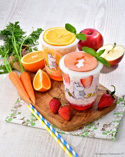 Moomin Café fruit smoothies