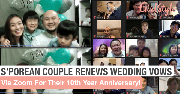S'porean Couple Renews 10th Year Wedding Vows Via Zoom In Front Of 60 Attendees