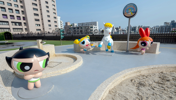 Funky Field Powerpuff Girls