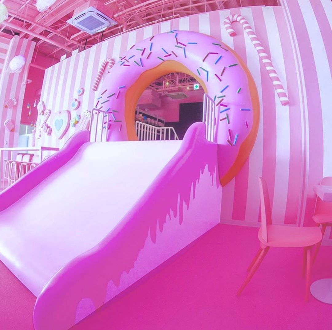 pink slide in STEM RESORT Creative Playground