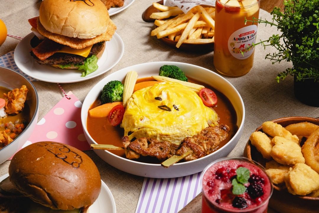 Hello Kitty Apple Village Gudetama food