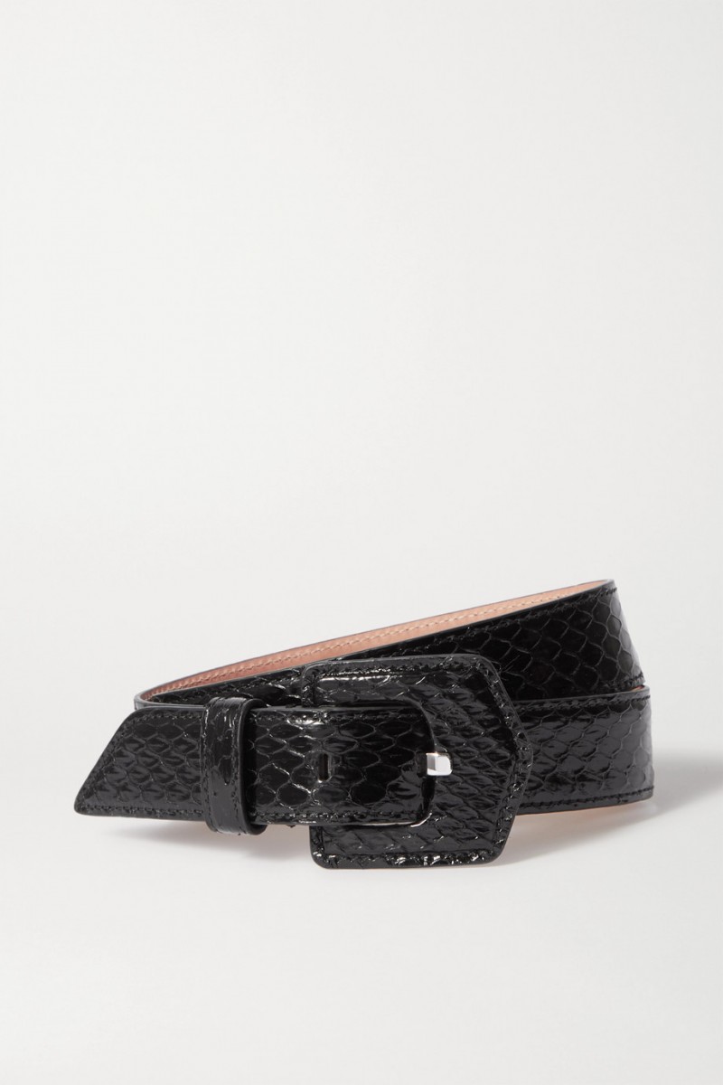 Alaïa croc effect belt
