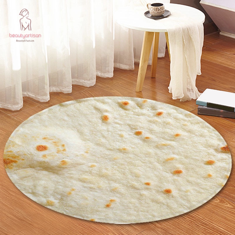 realistic prata burrito floor rug blanket