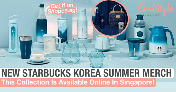 The New Starbucks Korea Blue Summer Merchandise Ships To Singapore