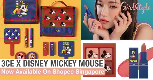 3CE x Disney Mickey Mouse Makeup Is Now On Shopee Singapore, Includes Lipstick, Blush & More