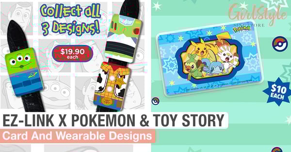EZ-Link Has A New $10 Pokemon Sword & Shield Card + 3 Cute Toy Story Wearables