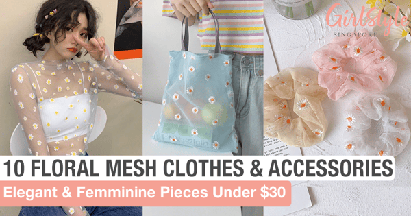 10 Elegant Mesh Floral Clothes, Bags & Accessories Under $30