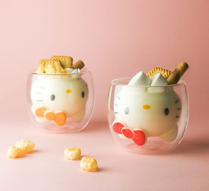 Goodglas Hello Kitty glasses red and gold