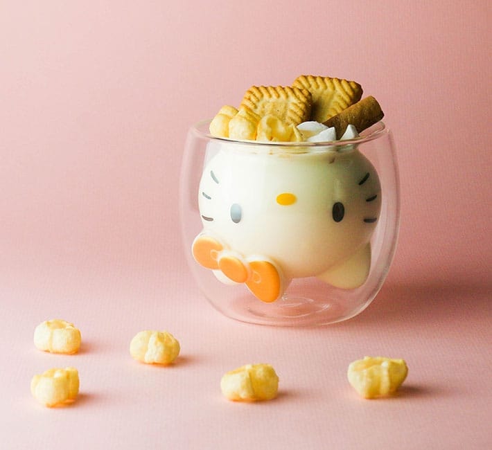 Goodglas Hello Kitty glass gold
