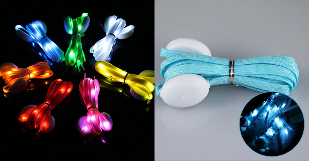 LED light up glow in the dark shoelace Singapore