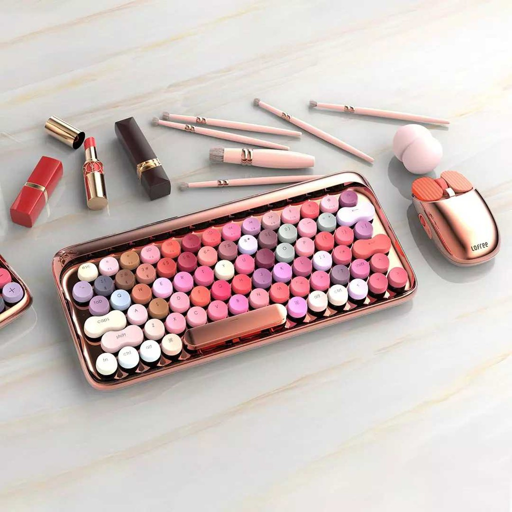 Pink Lofree keyboard rose gold Singapore