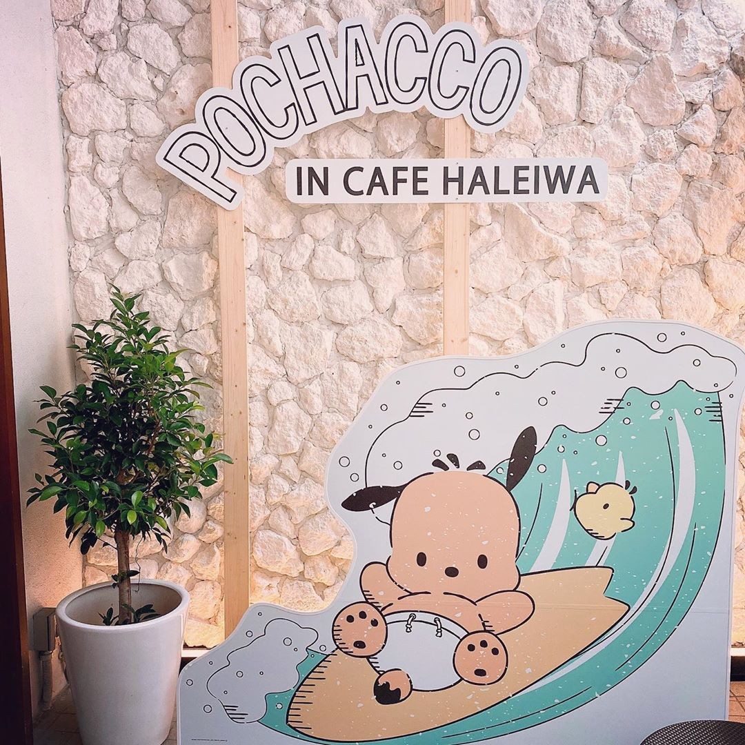 Pochacco themed cafe Sanrio Tokyo Japan 2020