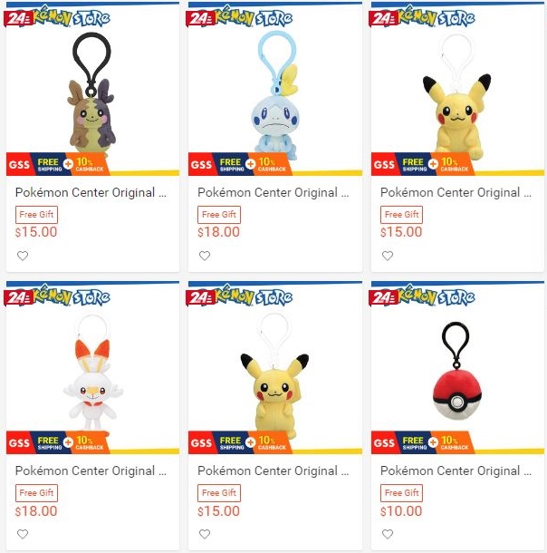 Pokemon Center Singapore Shopee online store