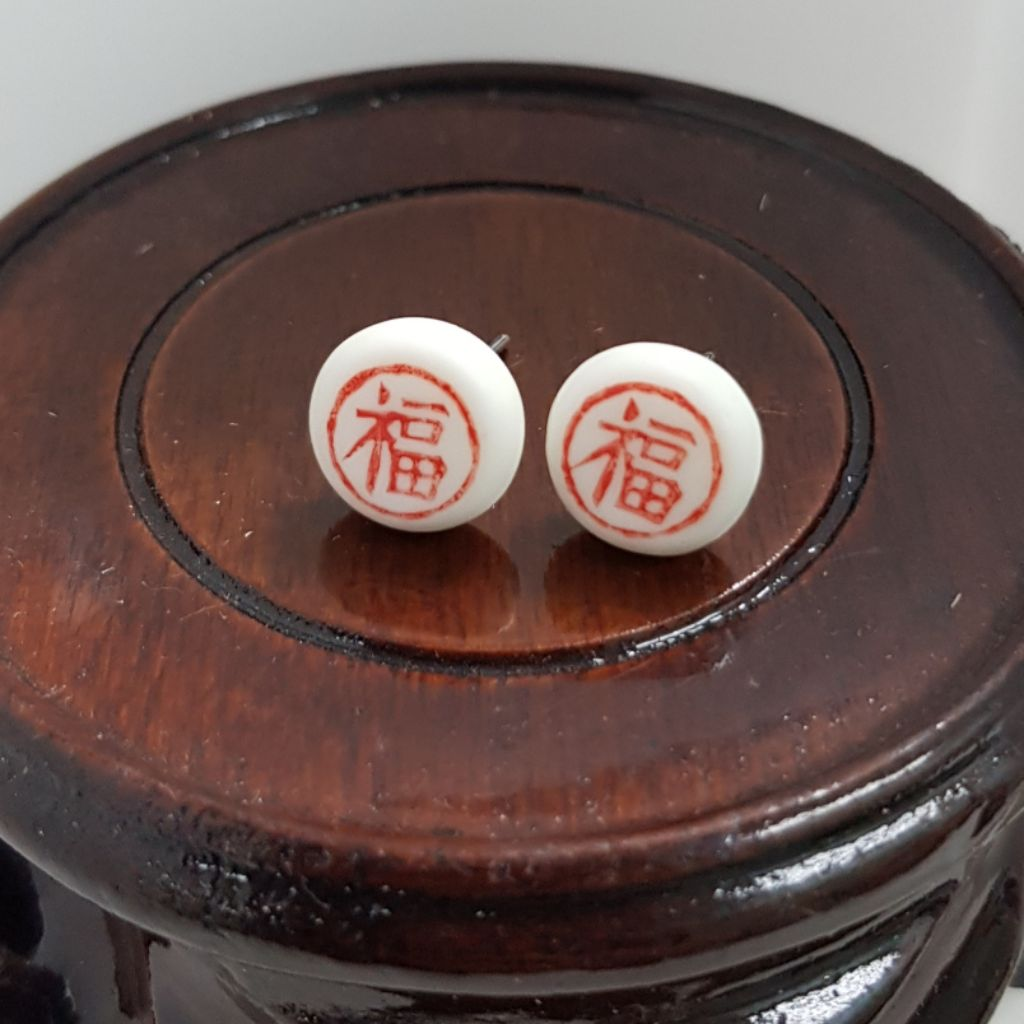 Singapore quirky food themed earrings