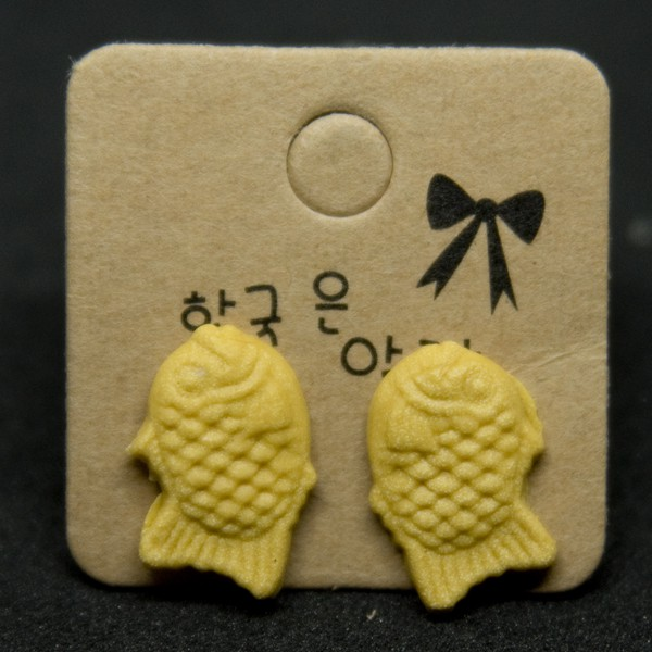 Singapore quirky food themed earrings