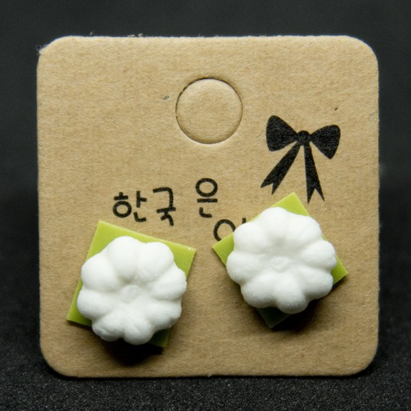 Singapore quirky food themed earrings