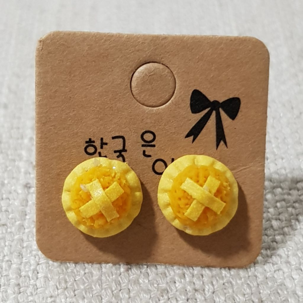 Singapore quirky food themed earrings