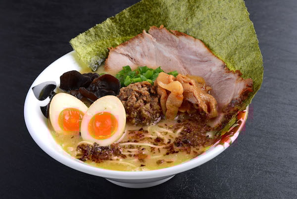 bowl of ramen at Ramen Keisuke Tonkotsu King Four Seasons