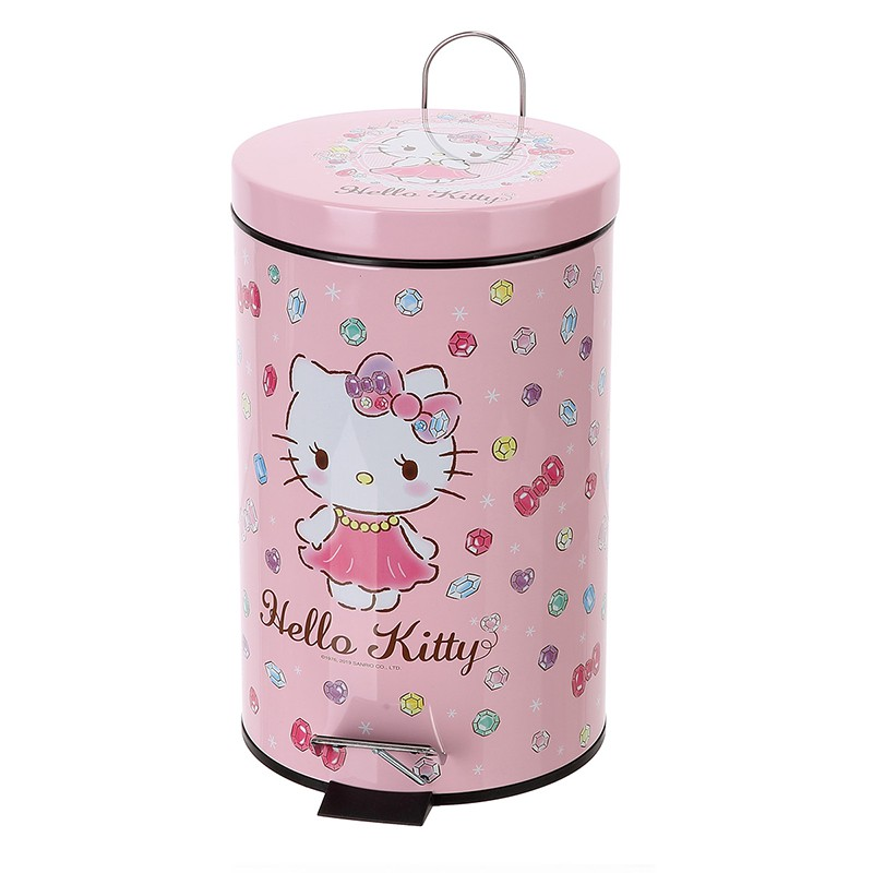 Hello kitty pink metal dustbin Singapore