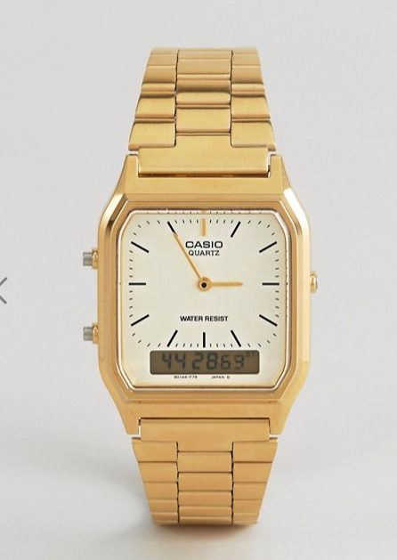 Casio gold digital watch product image