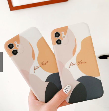 Minimalist paint phone case