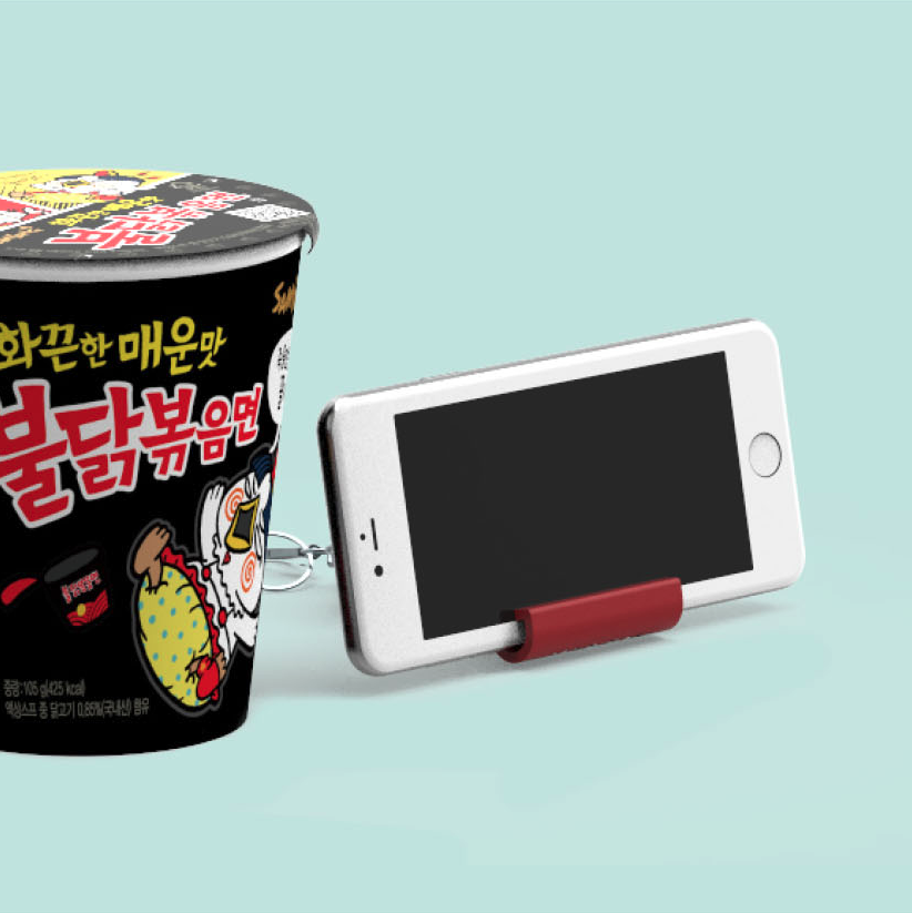 Hochi Figure Cup Noodle Lid & Chopstick Holder