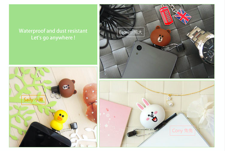 LINE FRIENDS flash drive sally Cony brown