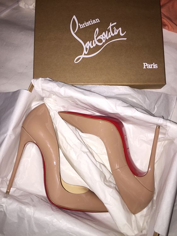 Christian Louboutin nude pink heels
