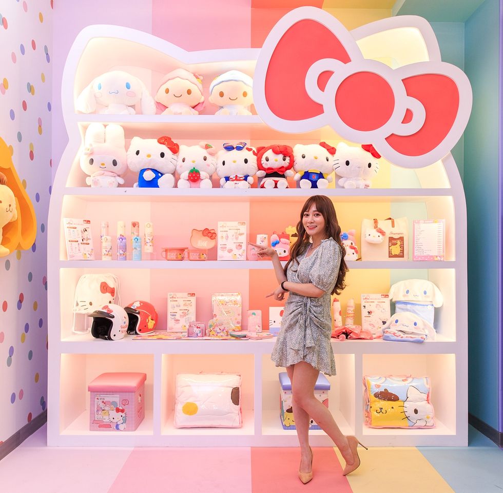merchandise in Hello Kitty 7-Eleven Store In Taipei