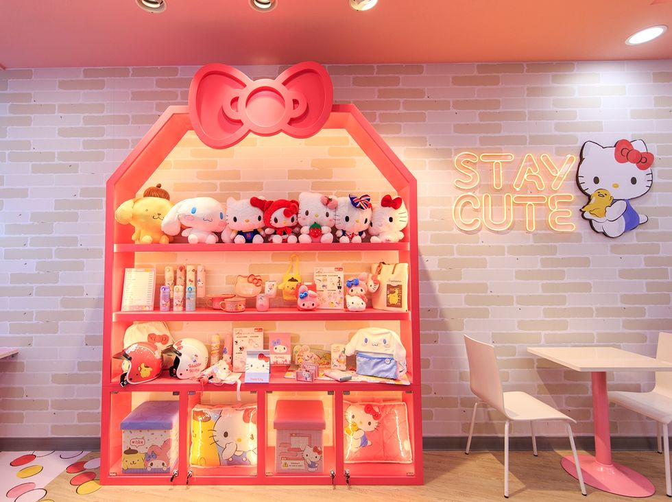 merchandise in Hello Kitty 7-Eleven Store In Taipei