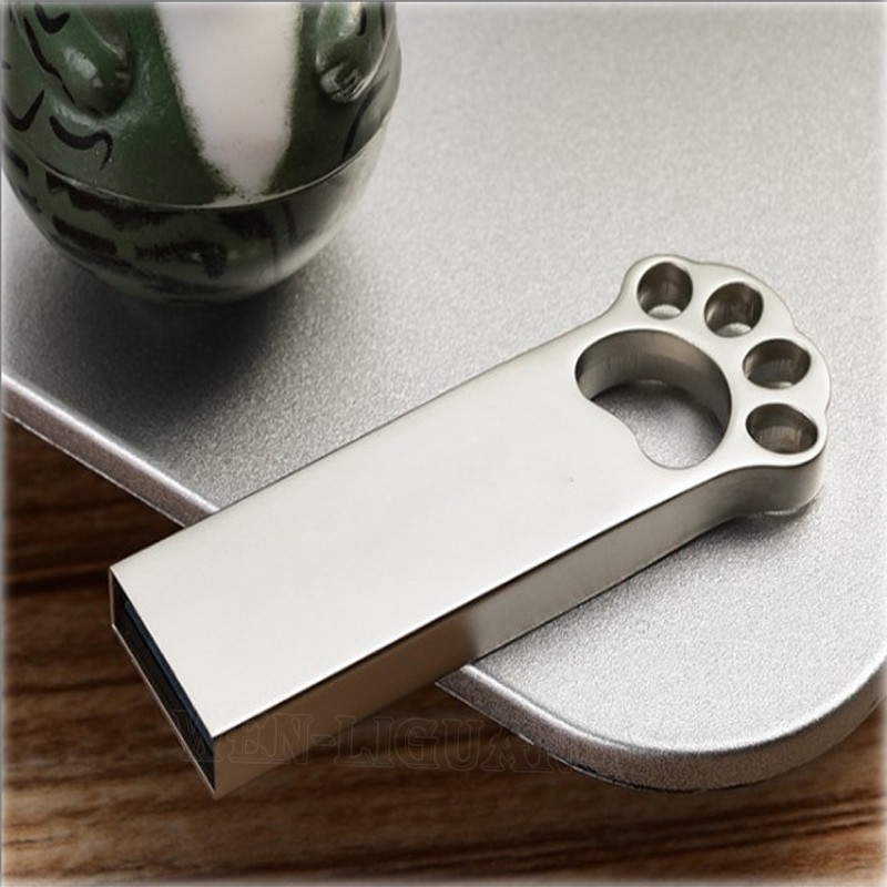 Metal cat paw USB flash drive