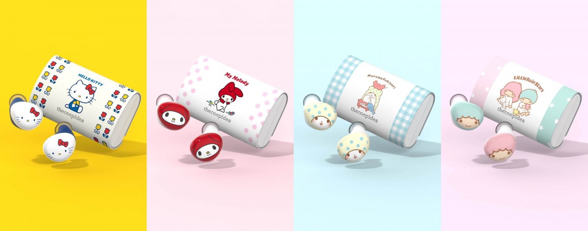 thecoopidea x Sanrio wireless earbuds