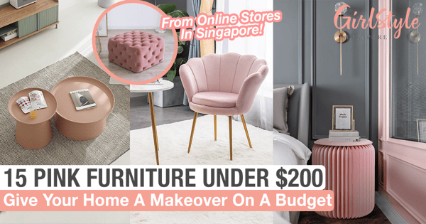 15 Pink Furniture Under $200 Including Coffee Tables, Chairs, Ottomans & More