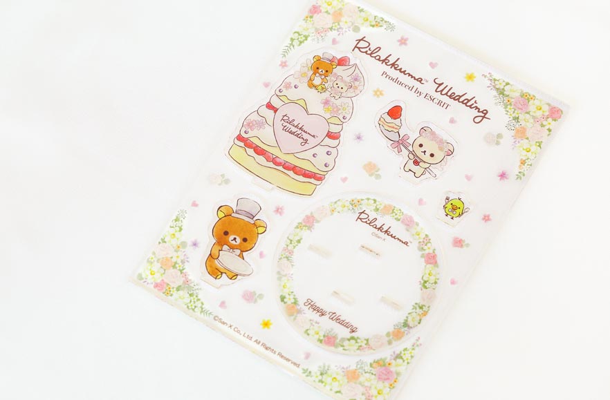 rilakkuma-themed wedding stickers