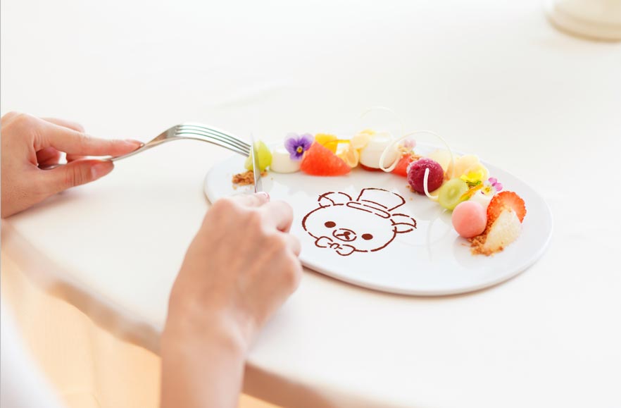 rilakkuma-themed wedding dessert