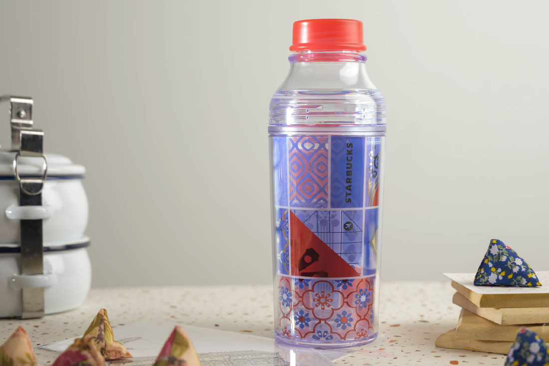 Water Bottle with Peranakan prints