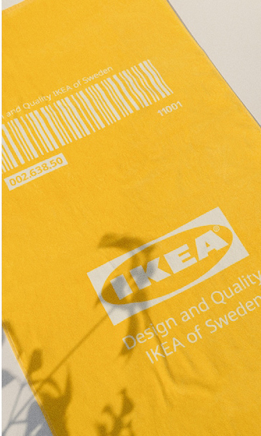 IKEA yellow towel