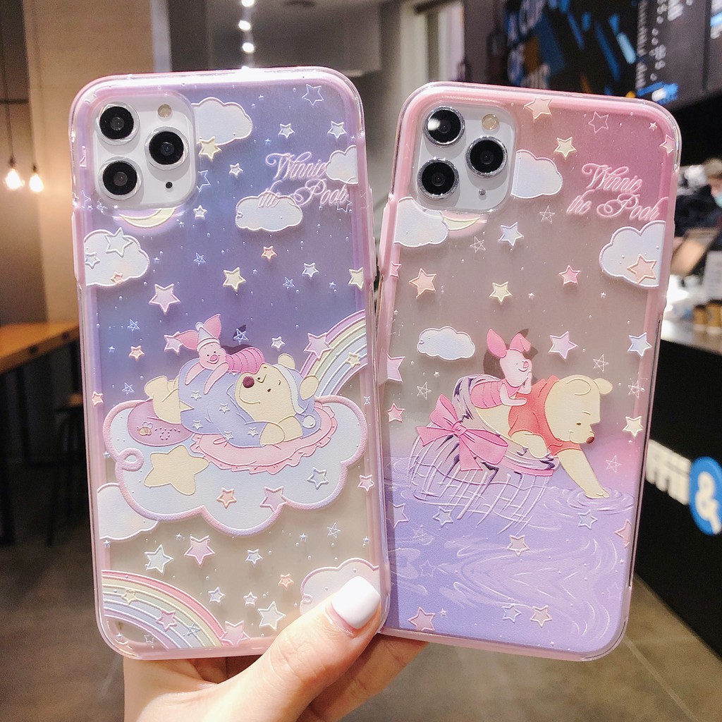 Winnie-the-Pooh pastel painting-style iPhone case