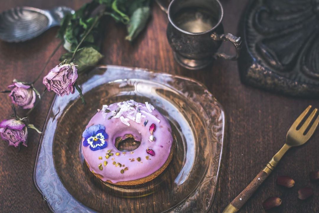 Pink floral donut at gmgm