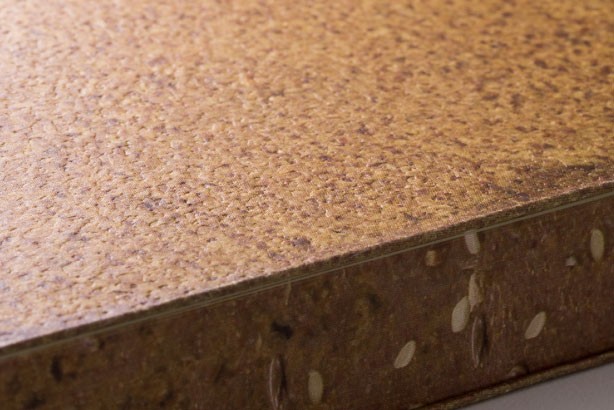 close up detail of Daycraft realistic-looking toasted bread notebooks